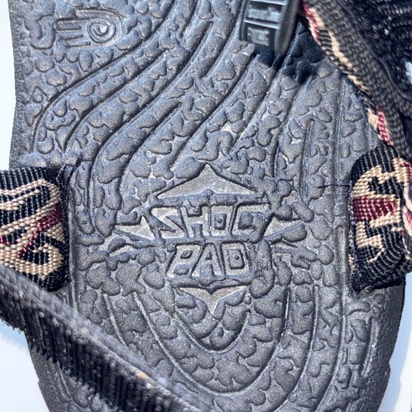 Teva Sz 10 Hiking Sandals Terradactyl Shock Pad Black & Multi Strap Adjustable - Picture 4 of 12